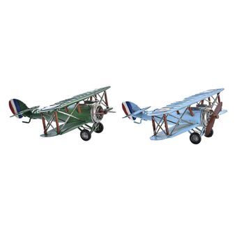 Decorative Figure DKD Home Decor Aeroplane (2 Units) (20 x 18 x 7 cm)