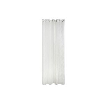 Curtain DKD Home Decor Metal Polyester White (140 x 270 cm)