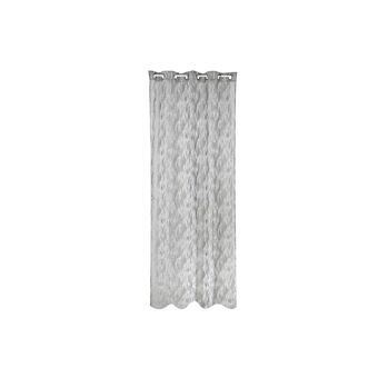 Curtain DKD Home Decor Grey Metal Polyester (140 x 270 cm)
