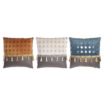 Cushion DKD Home Decor Polyester Arab Fringe (45 x 10 x 45 cm) (3 Units)