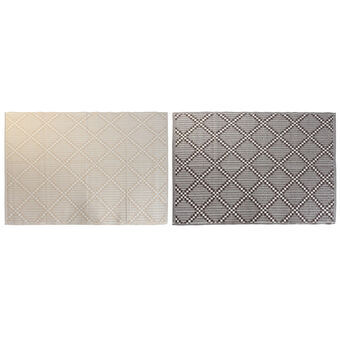 Carpet DKD Home Decor Beige Brown White polypropylene (150 x 210 x 1 cm) (2 Units)
