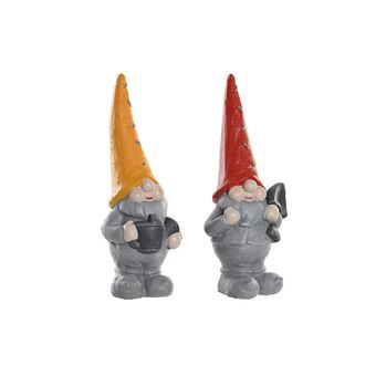 Decorative Figure DKD Home Decor Gnome Magnesium (18 x 13 x 42 cm) (2 Units)