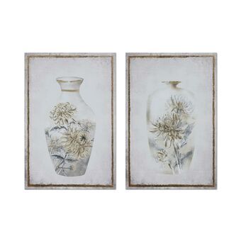 Painting DKD Home Decor Vase (50 x 1,8 x 70 cm) (2 Units)
