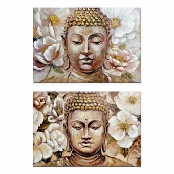 Painting DKD Home Decor Buddha Oriental 100 x 3 x 70 cm (2 Units)