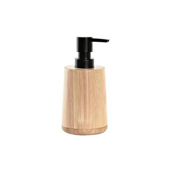 Soap Dispenser DKD Home Decor Rubber wood ABS (8 x 8 x 16,5 cm)