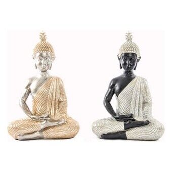 Decorative Figure DKD Home Decor Buddha Resin Shiny (18 x 10,5 x 26 cm) (2 Units)