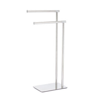 Free-Standing Towel Rack DKD Home Decor Silver Stainless steel (36.5 x 20 x 77.5 cm)