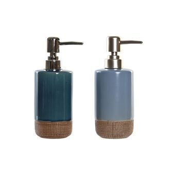 Soap Dispenser DKD Home Decor 350 ml Stoneware (9 x 6,5 x 18 cm) (2 Units)