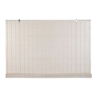 Roller blinds DKD Home Decor Varnished White Bamboo (120 x 2 x 175 cm)