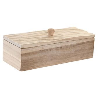 Decorative box DKD Home Decor Natural Wood (21 x 8 x 8 cm)