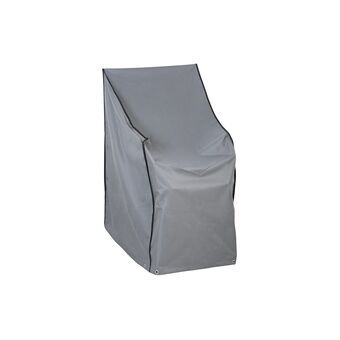 Chair Cover DKD Home Decor Black Aluminium Dark grey (66 x 66 x 120 cm)