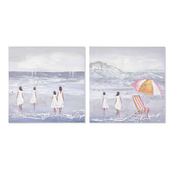 Painting Home ESPRIT Kids 80 x 3 x 80 cm (2 Units)