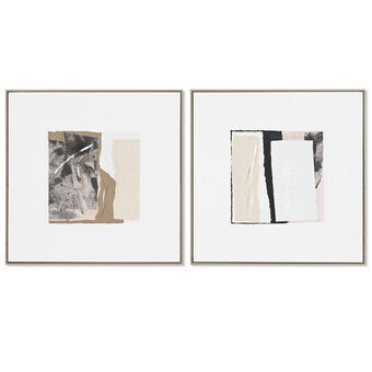 Painting Home ESPRIT Abstract Urban 82,3 x 4,5 x 82,3 cm (2 Units)