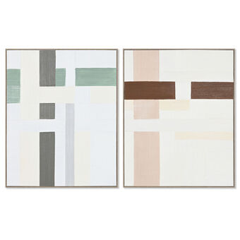 Painting Home ESPRIT Abstract Urban 82,2 x 4,5 x 102 cm (2 Units)