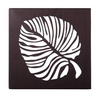 Painting Leaf of a plant 29,85 x 2,5 x 29,85 cm Metal Brown