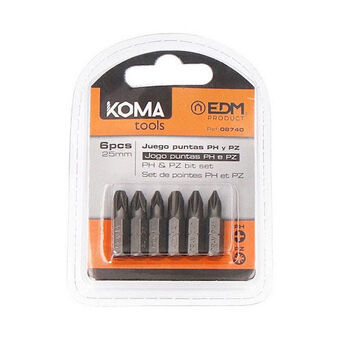 Bit set Koma Tools PH1 PZ 25 mm