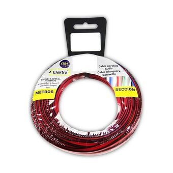 Audio cable EDM 2 x 0,75 mm Red/Black 50 m