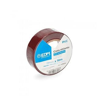 Insulating tape EDM Brown PVC (10 m x 19 mm)