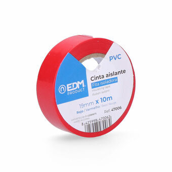 Insulating tape EDM Red PVC (10 m x 19 mm)