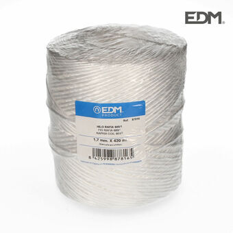 Cotton reel EDM White Raffia polypropylene