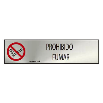 Sign Normaluz Prohibido fumar Stainless steel (5 x 20 cm)