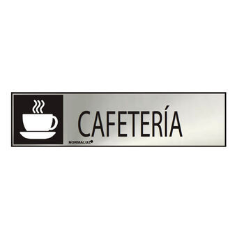 Sign Normaluz Cafetería Stainless steel (5 x 20 cm)
