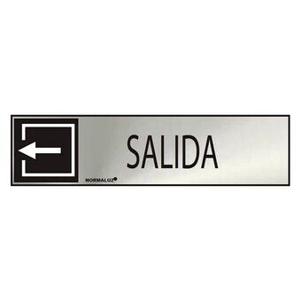 Sign Normaluz Salida Adhesive Stainless steel (5 x 20 cm)