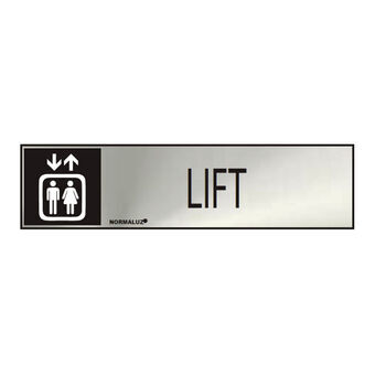 Sign Normaluz Lift Stainless steel (5 x 20 cm)