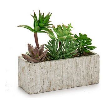 Decorative Plant Grey Green Ceramic Plastic (9 x 20 x 21,5 cm)