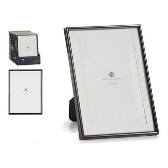 Photo frame Black Crystal Steel (10 x 20 x 15,5 cm) (13 x 18 cm)