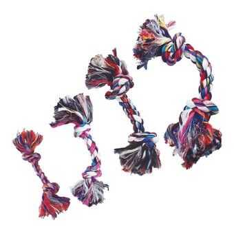 Dog chewing toy Gloria Multicolour Knot Cotton (31 cm)