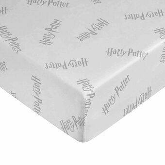 Fitted sheet Harry Potter White Grey 90 x 200 cm