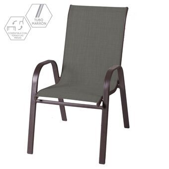 Garden chair Nerea 56 x 68 x 93 cm Brown Steel