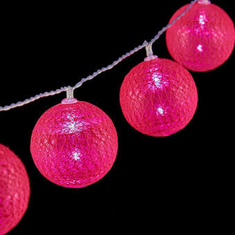 Wreath of LED Balls Dark pink Ø 5 cm 2 m