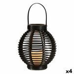 LED Lantern Brown Plastic (4 Units)
