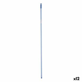 Broom handle Stripes 2,3 x 130 x 2,3 cm Blue Metal (12 Units)