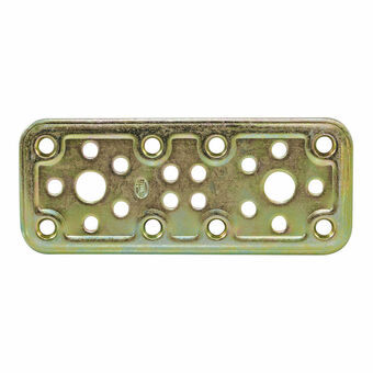 Fixing Plate AMIG 500-12118 Bichromated Golden Steel (80 x 50 mm)