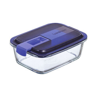 Hermetic Lunch Box Luminarc Easy Box Bicoloured Glass (820 ml)