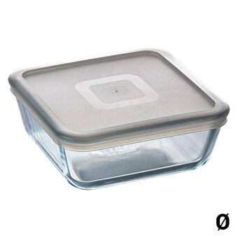 Hermetic Lunch Box Pyrex C&F Transparent Borosilicate Glass