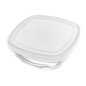 Lunch box Freshbox Transparent Squared With lid (11 x 11 x 4,5 cm) (11 cm) (11 cm)
