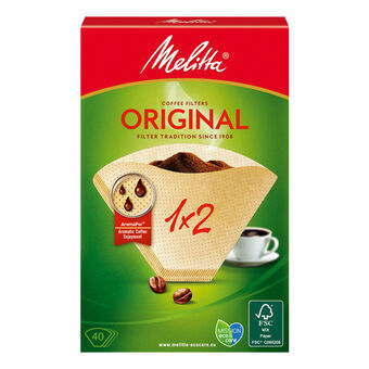 Disposable coffee filters Melitta Original 2 Cups 40 Units