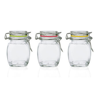 Jar Quid Hermetic Transparent Glass (10 cl)
