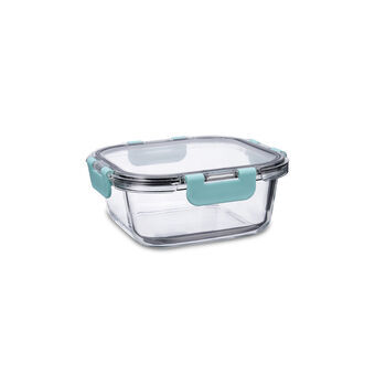 Hermetic Lunch Box Quid Purity Squared 800 ml Transparent Glass