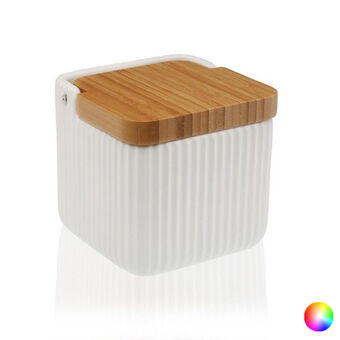 Salt Shaker with Lid (11,5 x 11,5 x 11,5 cm) - White