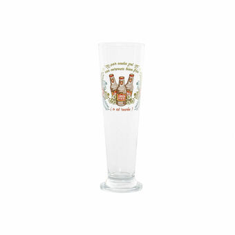 Beer Glass DKD Home Decor Crystal (400 ml) (7.5 x 7.5 x 24 cm)
