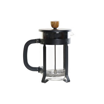 Cafetière with Plunger DKD Home Decor Black Stainless steel (800 ml)