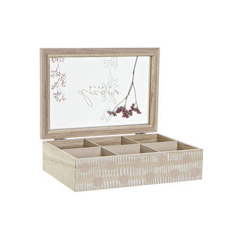 Box for Infusions DKD Home Decor Crystal MDF (24 x 16,5 x 7 cm)
