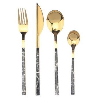 Cutlery set DKD Home Decor Marble (16 pcs)