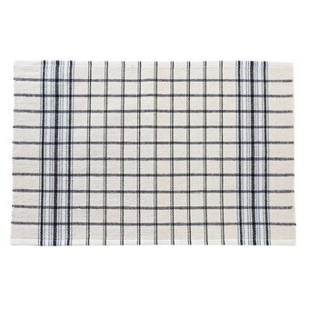 Table Mat DKD Home Decor Black Beige Blue Polyester Cotton (50 x 33 x 0,5 cm)