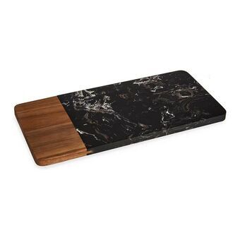 Cutting board Black Brown Acacia Marble (15 x 1,3 x 30 cm)